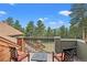Deck overlooking scenic mountain views, with seating for relaxation at 28940 Pinewood Vista Dr, Evergreen, CO 80439