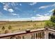 Scenic view from the balcony overlooking a vast open field under a blue sky at 4100 Albion St # 1509, Denver, CO 80216
