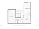 Basement blueprint featuring finished and unfinished basement areas, bedroom, and bathroom at 1503 W Briarwood Ave, Littleton, CO 80120