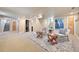 Finished basement featuring cozy seating area, recessed lighting, and neutral carpet at 2088 Kearney St, Denver, CO 80207