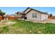 Large backyard offers a covered patio and ample space for outdoor activities and relaxation at 3469 Amber Sun Cir, Castle Rock, CO 80108