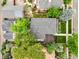 Aerial view of the home and property showcasing the roof, landscaping, and outdoor spaces at 2805 S Sherman St, Englewood, CO 80113
