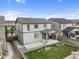 Aerial view of home showcasing backyard and patio at 16369 Alberta Dr, Parker, CO 80134