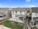 Aerial view of home showcasing spacious backyard and patio at 16369 Alberta Dr, Parker, CO 80134