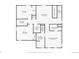Second-floor floor plan exhibiting a primary bedroom, two bedrooms, two bathrooms, a living room, and a laundry room at 16369 Alberta Dr, Parker, CO 80134