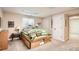 Bedroom featuring built-in storage under the bed, neutral walls, and comfortable carpeting at 6792 E Briarwood Dr, Centennial, CO 80112