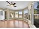 Bright sunroom with many windows providing plenty of natural light and outdoor views at 7870 Sunflower Green # 151, Frederick, CO 80530