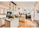 Stylish kitchen featuring stainless steel appliances, granite countertops, and an open layout at 5133 E Essex Ave, Castle Rock, CO 80104