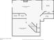 Basement floor plan including an entertainment room, bedroom, bathrooms, and storage spaces at 3191 Bittersweet Ln, Evergreen, CO 80439