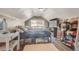 Unique bedroom with vaulted ceiling, natural light, and ample storage at 1177 Jamaica St, Aurora, CO 80010