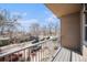 Charming balcony with a railing provides a view of the street and neighborhood at 4225 W 30Th Ave, Denver, CO 80212