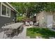 Outdoor patio with dining table and seating area at 1260 Adams St, Denver, CO 80206