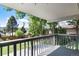 Spacious back deck perfect for outdoor entertaining with views of the landscaped backyard at 4545 S Lipan Ct, Englewood, CO 80110