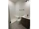 Cozy bathroom with tiled floors, white subway tiled shower, and a modern vanity with drawers at 5626 W 142Nd Ave, Broomfield, CO 80020