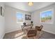 Bright office featuring two windows, modern desk, and neutral decor that creates a calm, productive workspace at 3200 N Elizabeth St, Denver, CO 80205