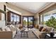 Bright living room featuring large windows and sliding doors with amazing views at 3021 N Lakeridge Trl, Boulder, CO 80302
