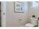 Stylish powder room featuring modern fixtures and neutral color palette for a serene feel at 14127 Deertrack Ln, Parker, CO 80134