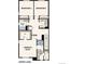 The upper-level floorplan features an owner's suite with bath, laundry, 2 bedrooms and bath 2 at 14127 Deertrack Ln, Parker, CO 80134