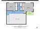 Detailed floorplan showcasing the layout of the bedrooms, bathrooms, half bath, and balcony at 11768 Black Hawk Dr, Conifer, CO 80433