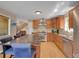 Well-equipped kitchen with stainless steel appliances and a central island at 11768 Black Hawk Dr, Conifer, CO 80433