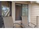 Outdoor patio with comfortable seating for enjoying the fresh air and serene views at 4824 E Kentucky Ave # F, Denver, CO 80246