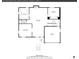 Detailed floorplan showing the layout of the lower level of the home, including the garage and basement areas at 9416 Mcshane Ct, Parker, CO 80134