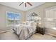 Serene bedroom with plantation shutters, soft decor, and comfortable furnishings creating a tranquil retreat at 22978 E Bailey Cir, Aurora, CO 80016
