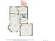 Floor plan showcasing a kitchen, living room, three bedrooms, and garage at 8401 Sandreed Cir, Parker, CO 80134