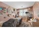 Bedroom styled as beauty studio, complete with lights, décor, a massage table and full-length mirror at 16863 Trail View Cir, Parker, CO 80134