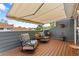 Inviting outdoor patio with comfortable seating, perfect for enjoying the fresh air and neighborhood views at 8408 Everett Way # B, Arvada, CO 80005