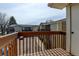 Balcony overlooking complex and parking lot offers a private outdoor space and natural light at 1865 Terry St # 3, Longmont, CO 80501