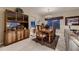 Formal dining room featuring a chandelier and a wooden dining table set for six at 20510 Oakbrook Ln, Parker, CO 80138