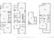 Floorplans for floor 1, floor 2 and the basement at 1145 S Logan St, Denver, CO 80210