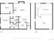 Detailed floor plans showcasing both floors of the property with the layout of the living spaces at 701 Harlan St # E53, Lakewood, CO 80214