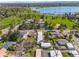 Aerial view of property with its proximity to Sloan's Lake at 2616 Utica St, Denver, CO 80212