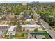 Aerial neighborhood view from above the property with Denver skyline in the background at 2616 Utica St, Denver, CO 80212