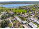 Aerial view of property with its proximity to Sloan's Lake at 2616 Utica St, Denver, CO 80212