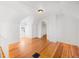 Bright attic bedroom with hardwood floors and dormer window at 403 W 3Rd Ave, Denver, CO 80223