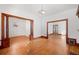 Bright dining room with hardwood floors and views to other rooms at 403 W 3Rd Ave, Denver, CO 80223