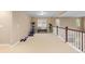 Versatile bonus room featuring exercise equipment and a cozy bench for relaxation at 14278 Greenfield Loop, Parker, CO 80134