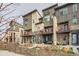 Contemporary townhomes with private patios, balconies, and modern design at 5676 Emporia St, Denver, CO 80238