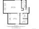 Detailed floor plan displaying Gathering room, bathroom, bedroom, utility and laundry room layout with measurements at 3251 Interlocken Dr, Evergreen, CO 80439