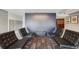 Sleek resident lobby with comfortable lounge seating and mailboxes at 1495 Vrain St # 115, Denver, CO 80204