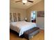 Large main bedroom with vaulted ceilings, ceiling fan, and ensuite bath at 5256 E 129Th Pl, Thornton, CO 80241