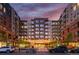 Apartment building exterior featuring many windows and private balconies on each unit at 20 Wilcox St # 410, Castle Rock, CO 80104