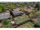 An aerial shot reveals a large, well-maintained backyard and inviting patio area at 433 S Vaughn Way, Aurora, CO 80012