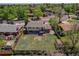 The spacious, fenced backyard features mature trees at 433 S Vaughn Way, Aurora, CO 80012