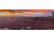 Scenic landscape at sunset, with open land, scattered trees, and mountains in the background under colorful cloud formations at 12925 Sierra Cir, Parker, CO 80138