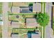Aerial view of house, backyard and fence at 2791 Quarterland St, Strasburg, CO 80136