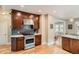 This modern kitchen features stainless steel appliances, sleek cabinetry, and a stylish backsplash at 1023 S High St, Denver, CO 80209